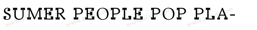 SUMER PEOPLE POP PLA字体转换
